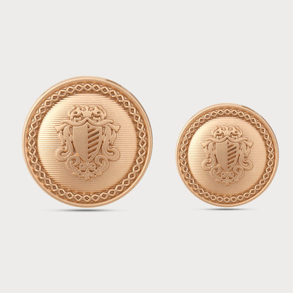 Golden Artisan-Crafted Buttons