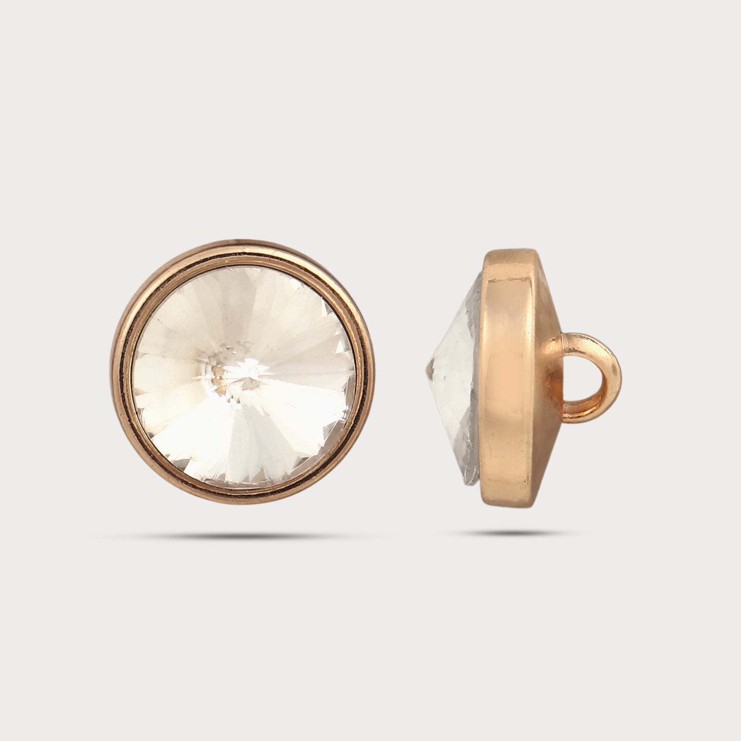 Luxury Statement Stone Metal Button