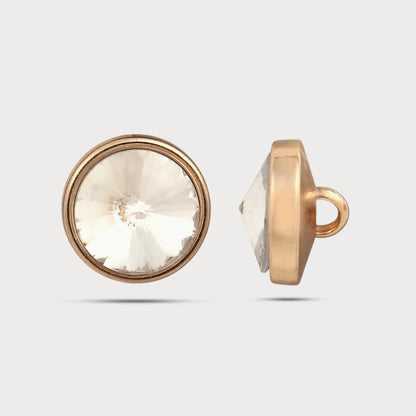 Luxury Statement Stone Metal Button