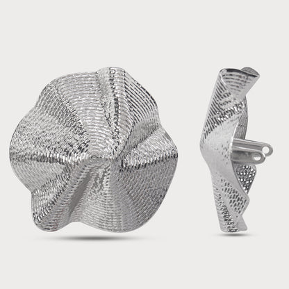 Luxury Oversized Silver Metal Buttons