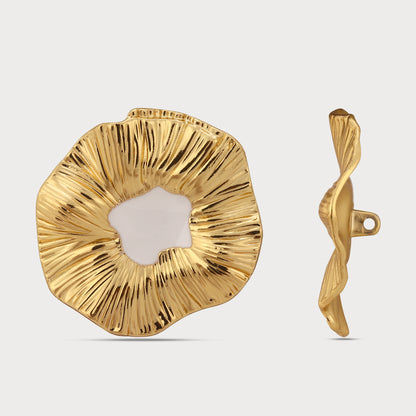 Golden Buttons with Modern Couture Edge
