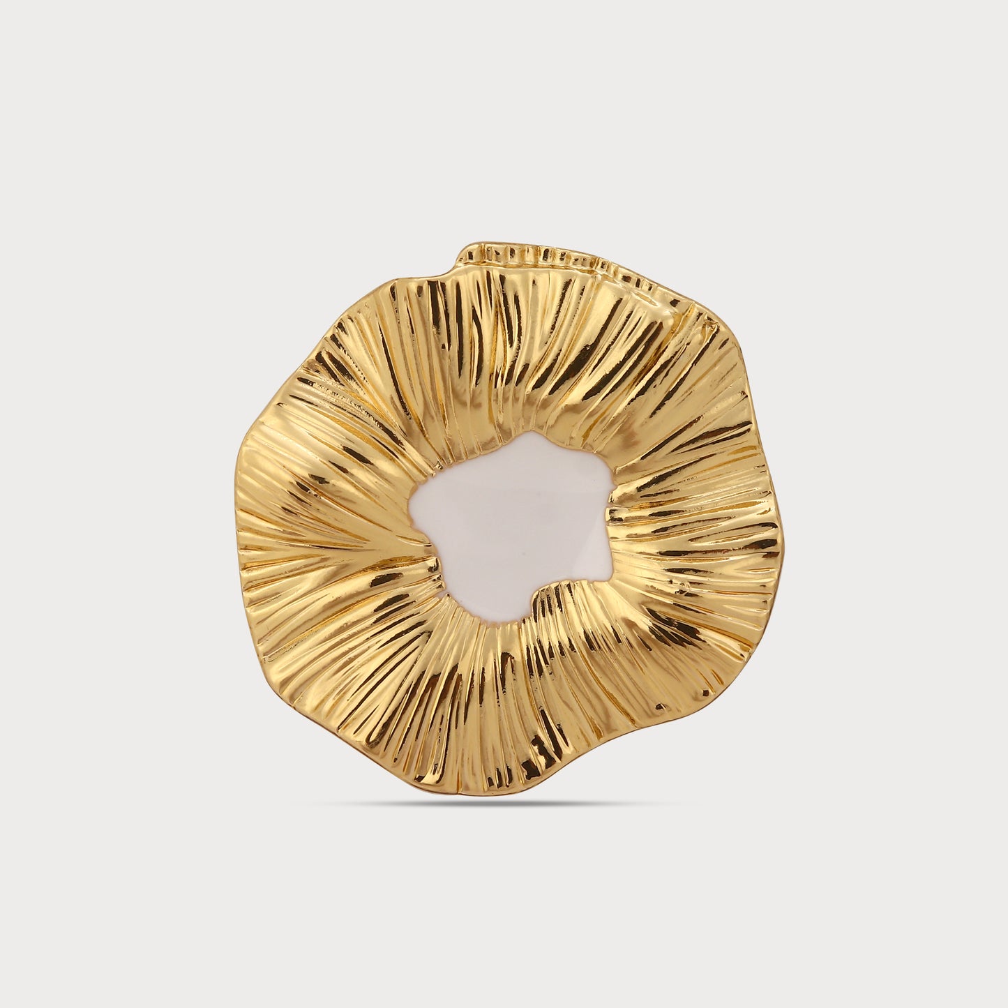 Golden Buttons with Modern Couture Edge