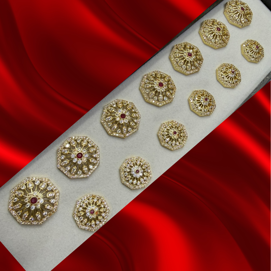 Sherwani Button (7 Big & 6 Small Pcs)