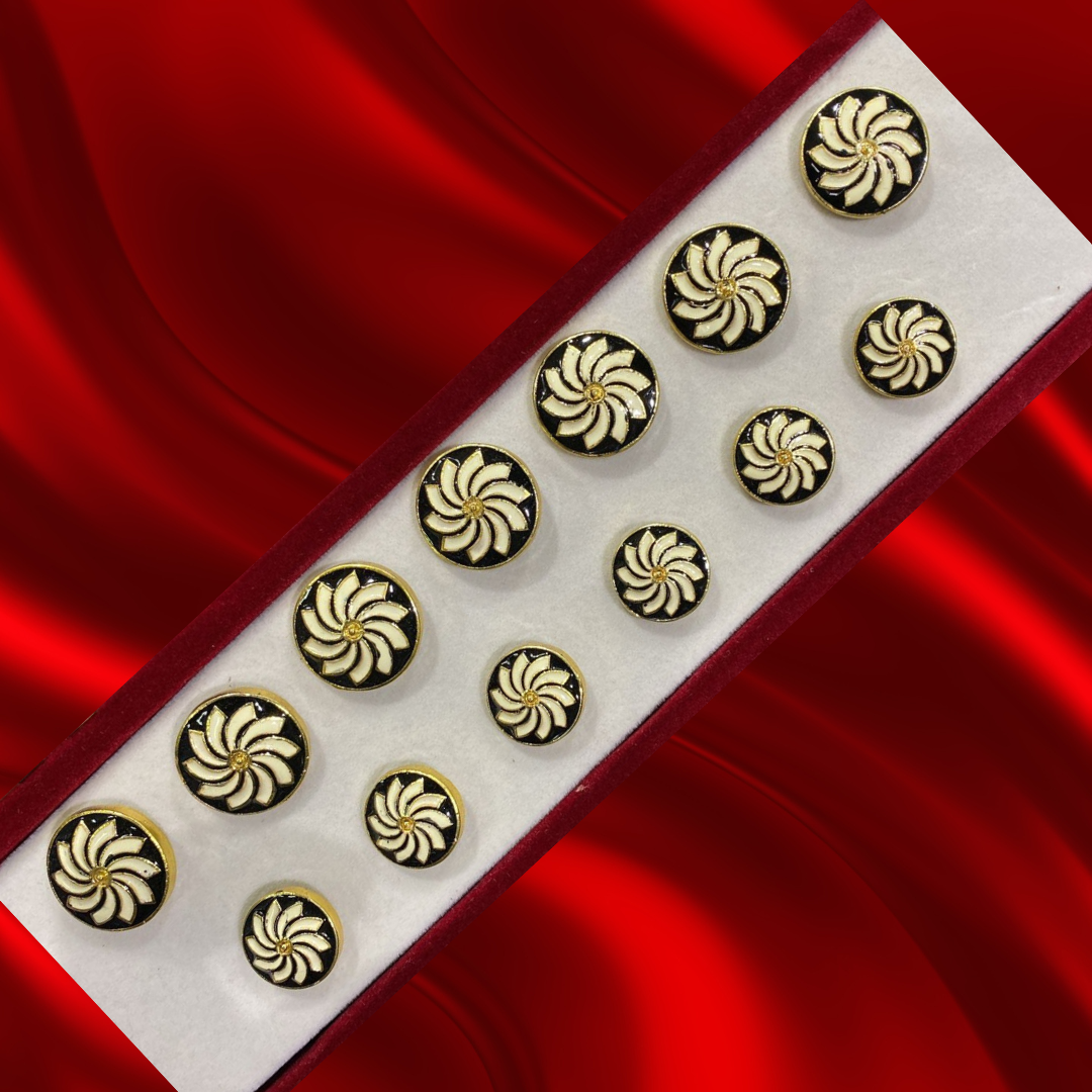 Sherwani Button (7 Big & 6 Small Pcs)