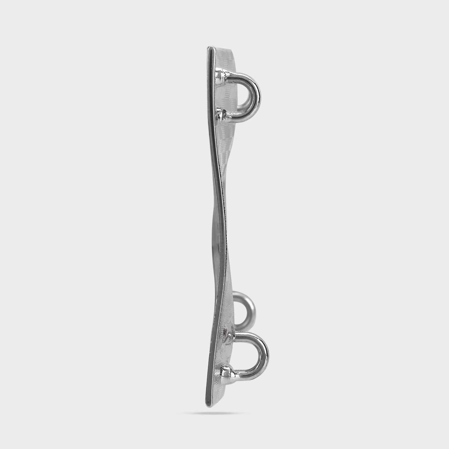 Designer Exclusive Square Silver Metal Button