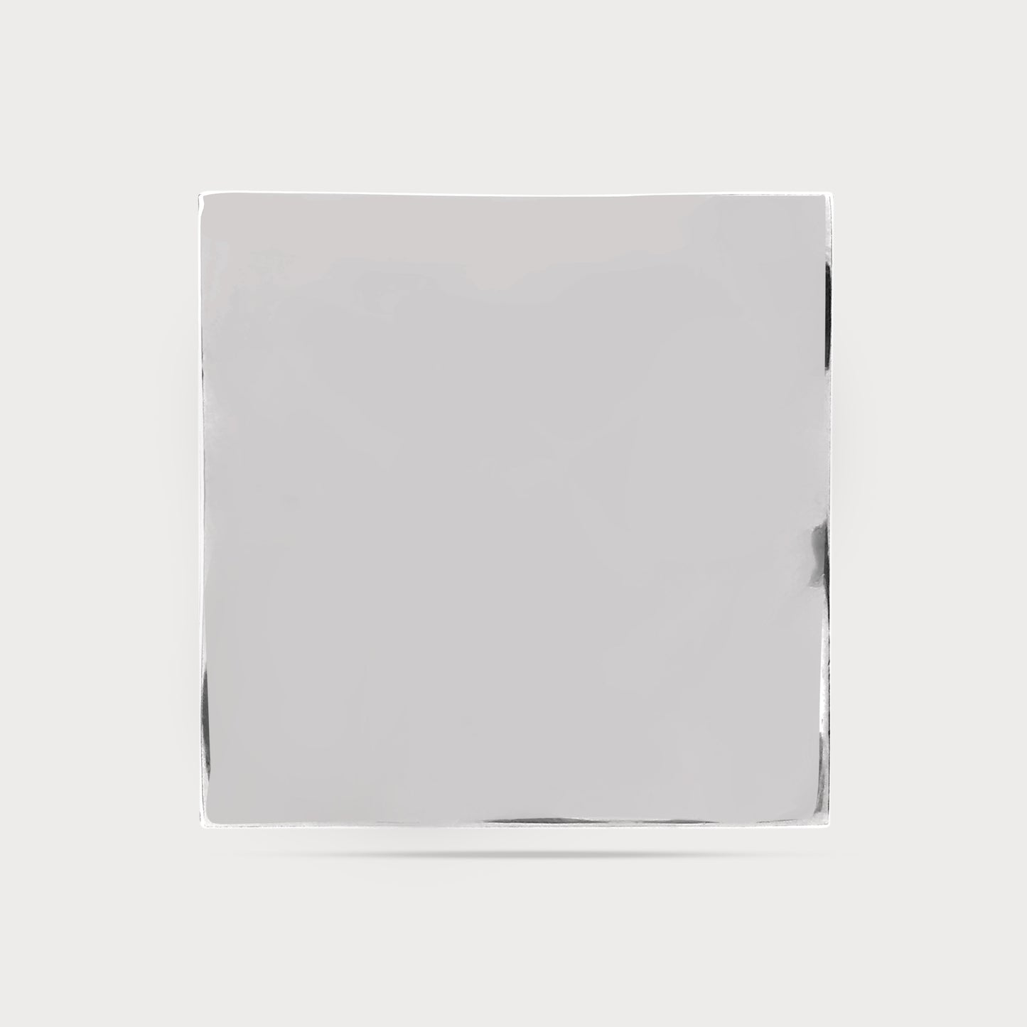 Designer Exclusive Square Silver Metal Button
