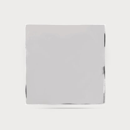 Designer Exclusive Square Silver Metal Button