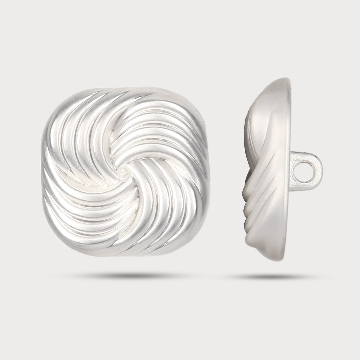 Signature Series Silver Metal Button