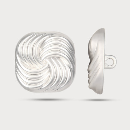 Signature Series Silver Metal Button