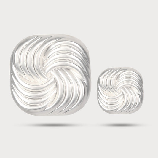 Signature Series Silver Metal Button