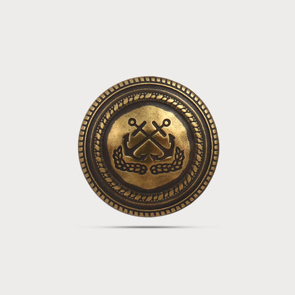 Antique Brass Designer Button