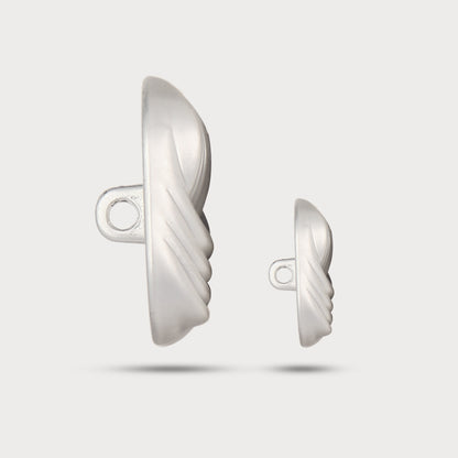 Signature Series Silver Metal Button