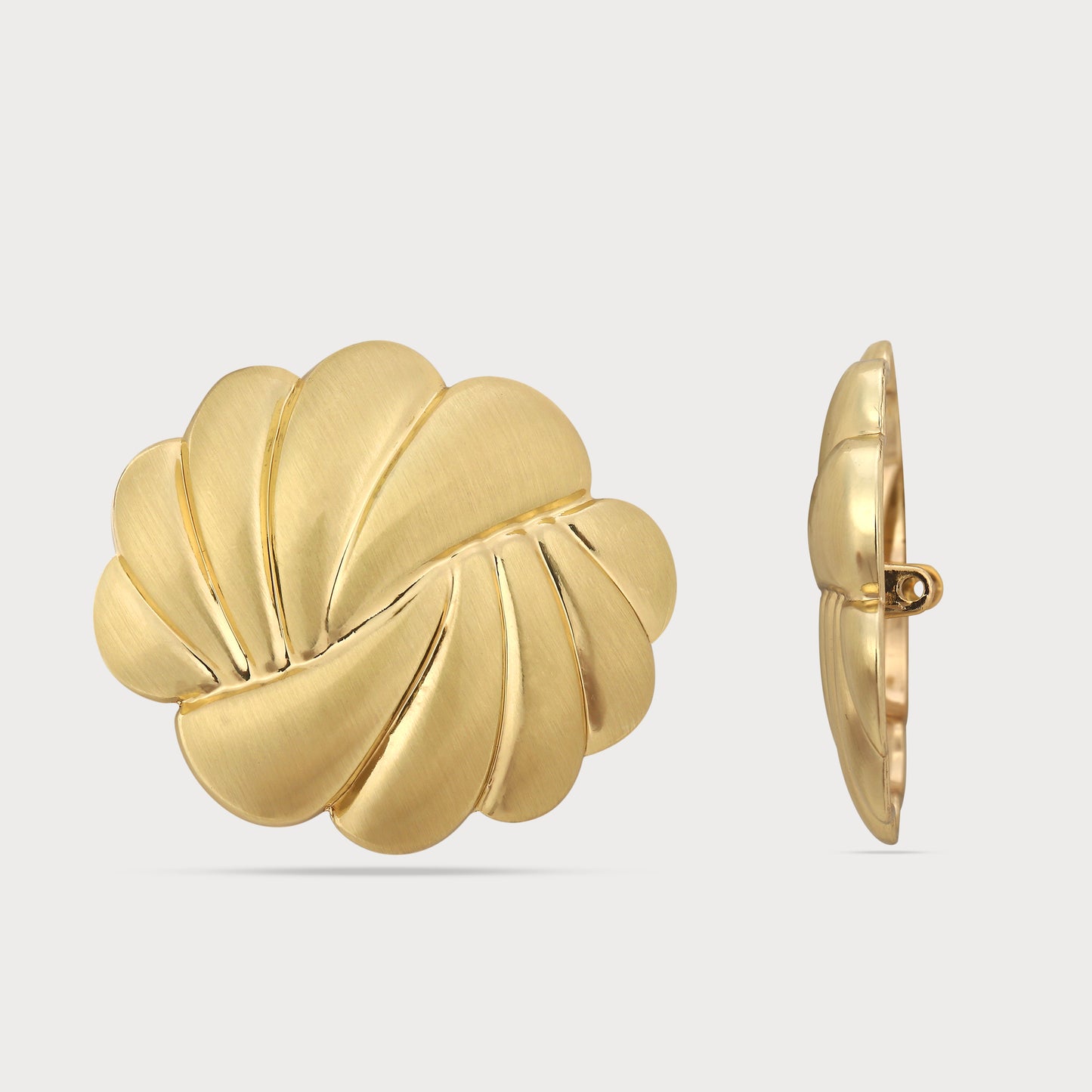 Bold Luxe Oversize Golden Button