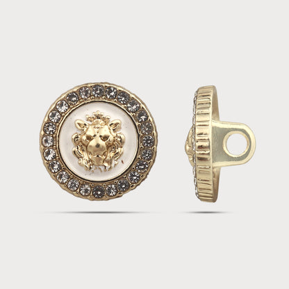 Designer Stone Metal Button