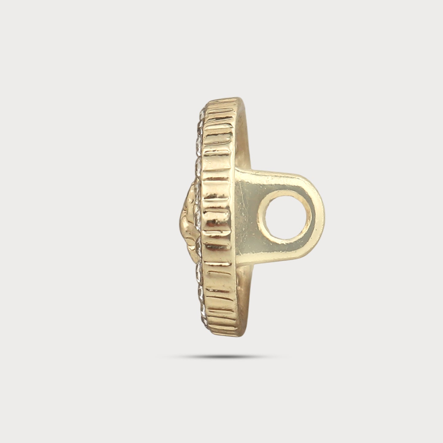 Designer Stone Metal Button