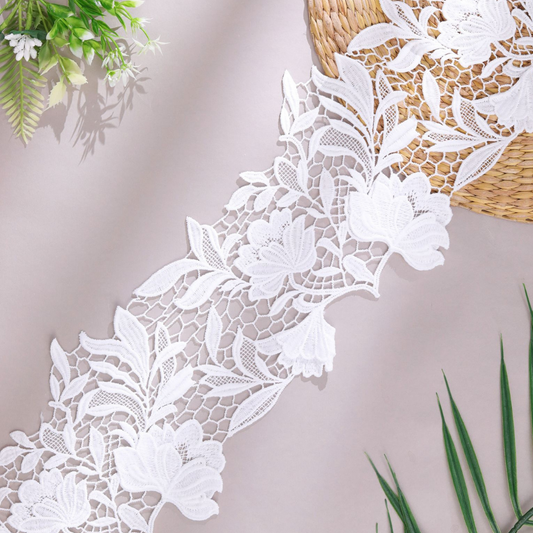 Runway White Flora Lace