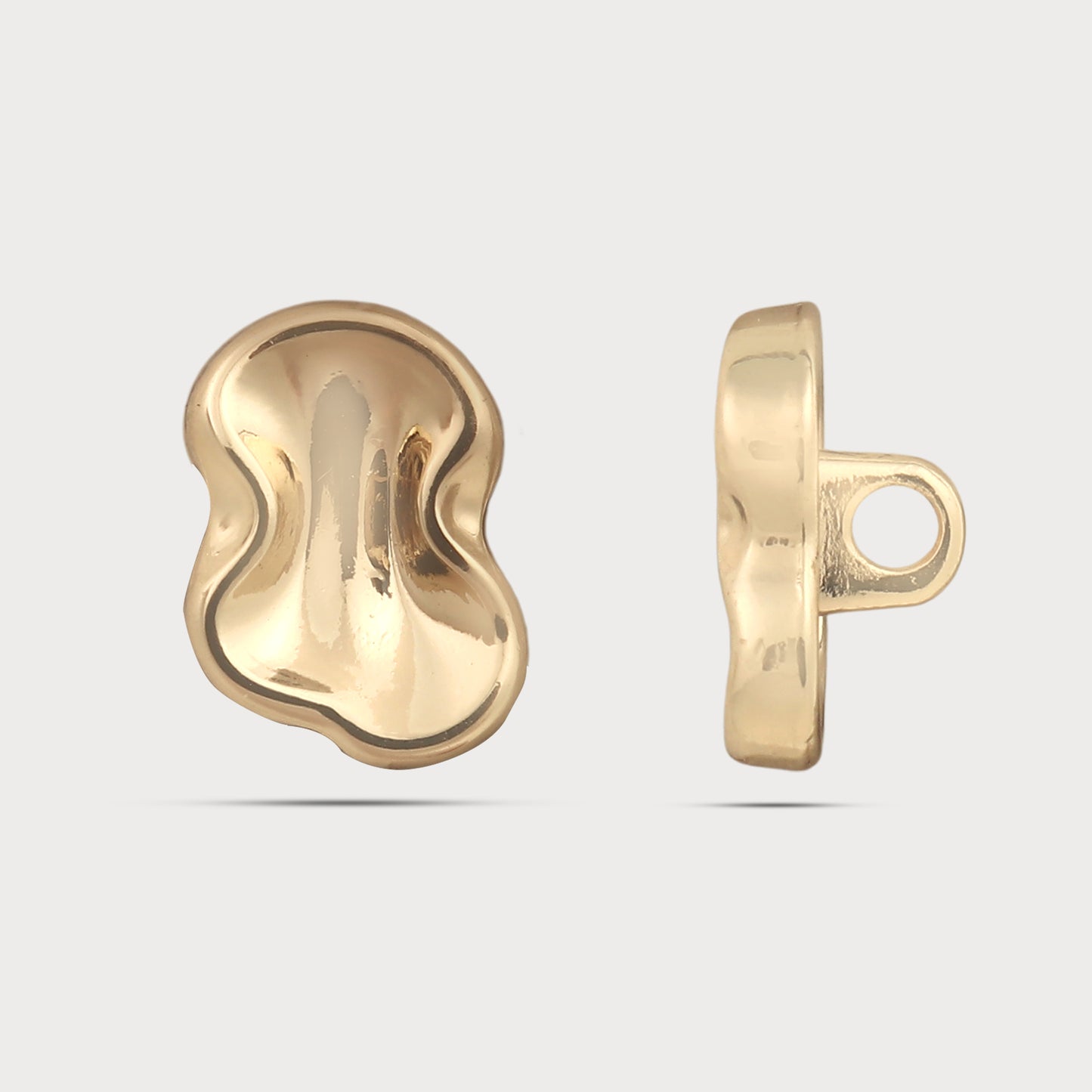 Irregular Form Metal Button