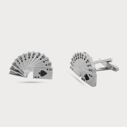 Refined Limited Edition Casino Cards Cufflinks