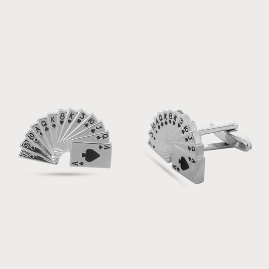 Refined Limited Edition Casino Cards Cufflinks