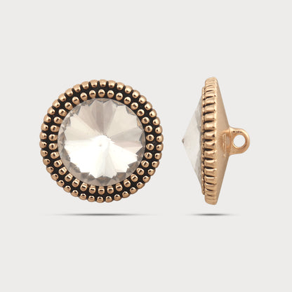Luxury Stone Metal Button