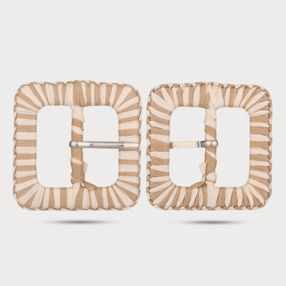 Crafted Raffia Designer Buckle