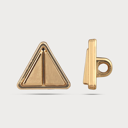 Premium Designer Triangle Metal Button