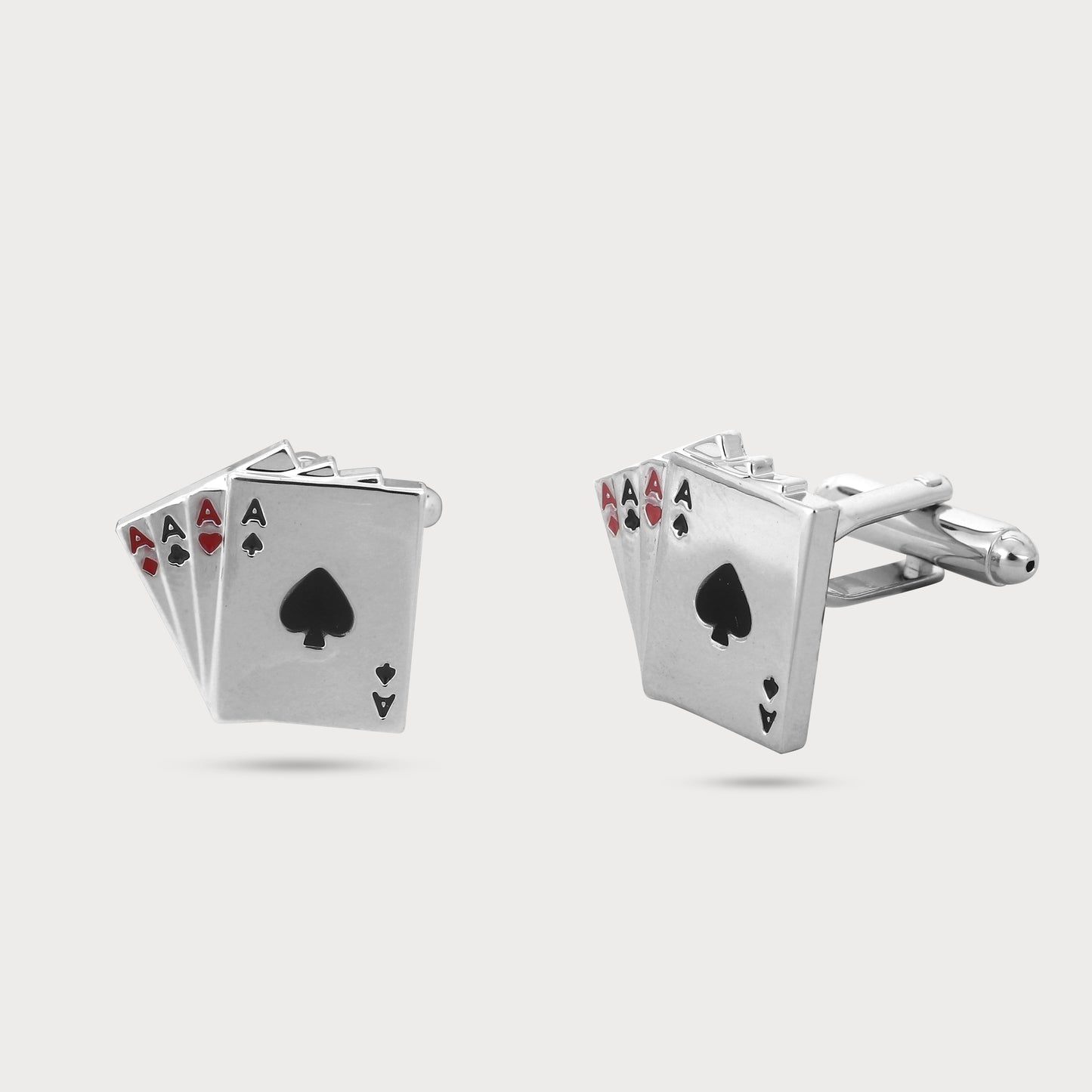 Bold Black and Red Aces Cufflinks