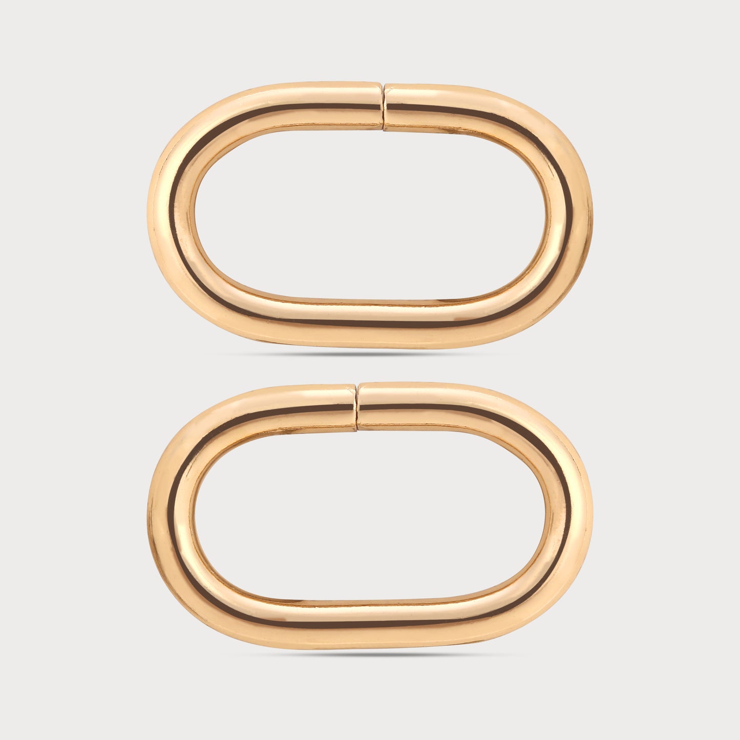 Oval Golden Metal Loop