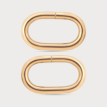 Oval Golden Metal Loop
