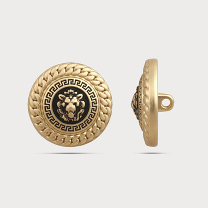 Premium Lion Gold Designer Button
