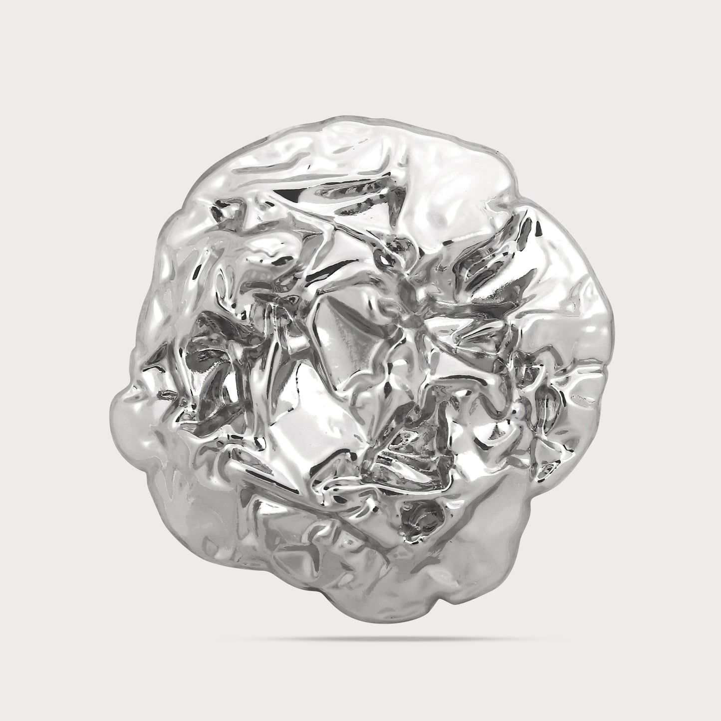 High Street Couture Silver Designer Button