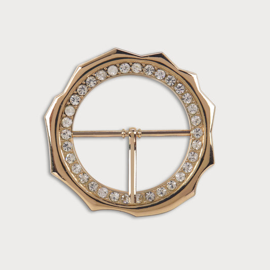 Carved Stone Buckle – Artisanal Look
