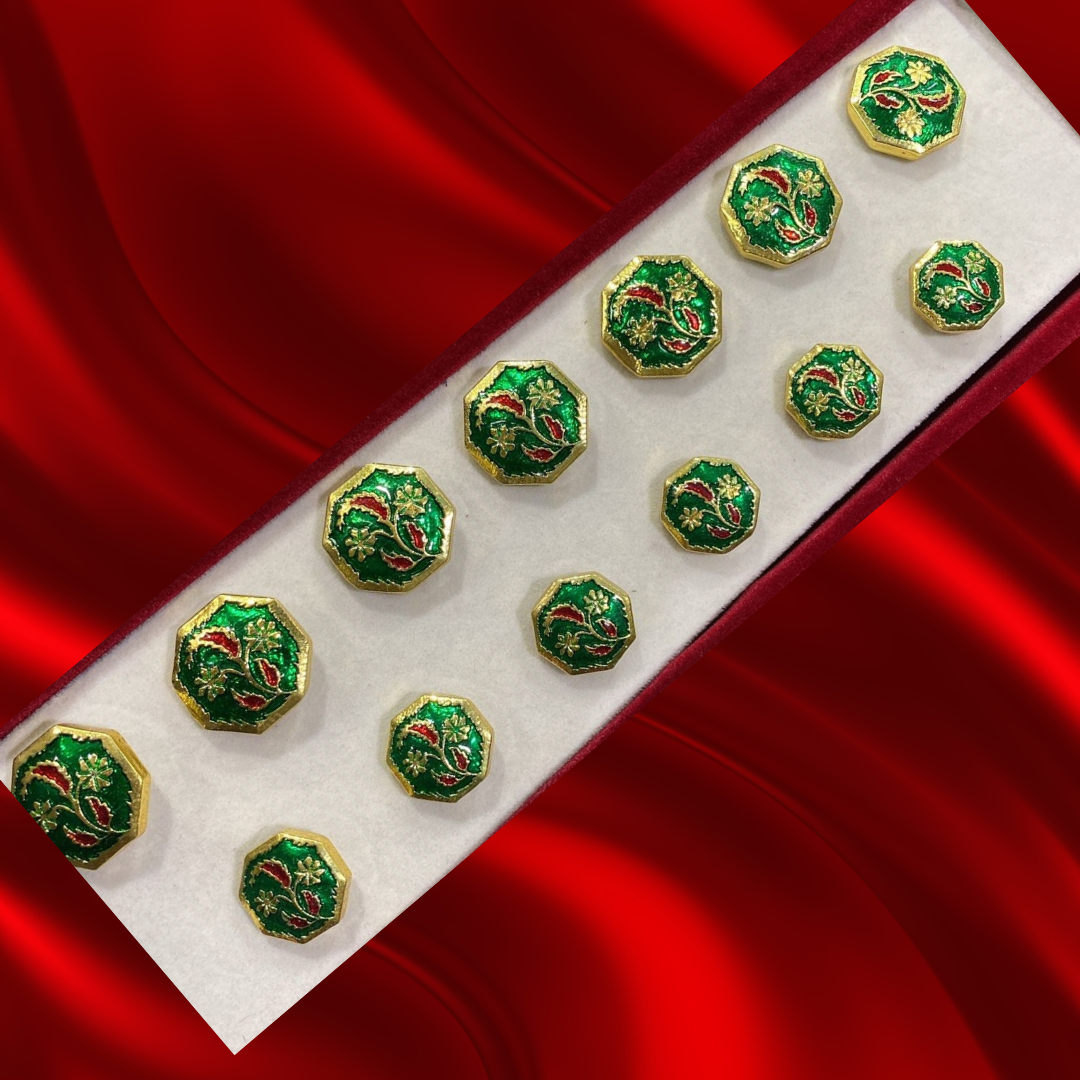 Sherwani Button (7 Big & 6 Small Pcs)