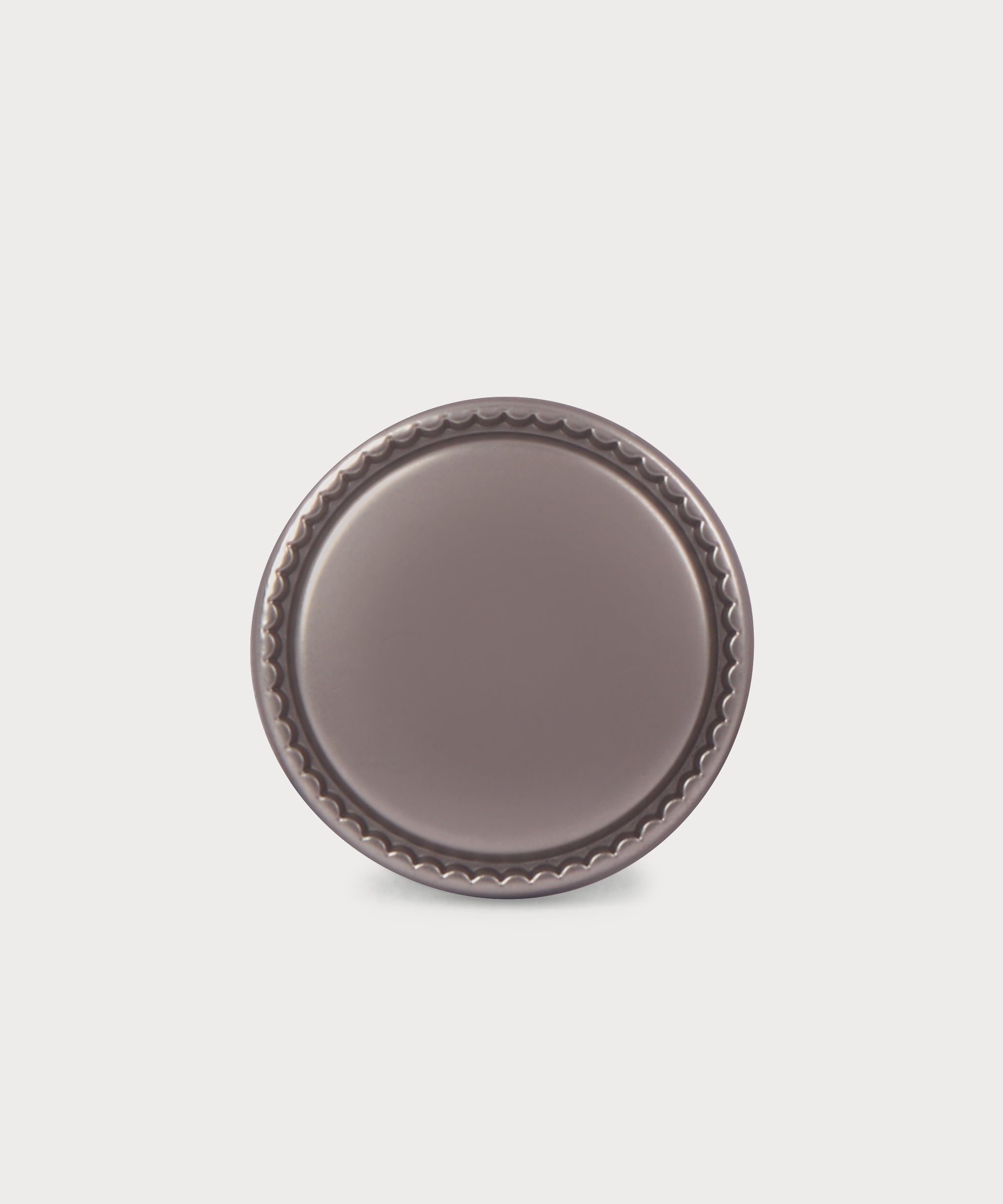 Matte Silver Button with Soft Rounded Edges – SMD TRIMS
