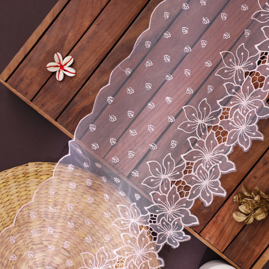 Premium Quality Pink Net Lace