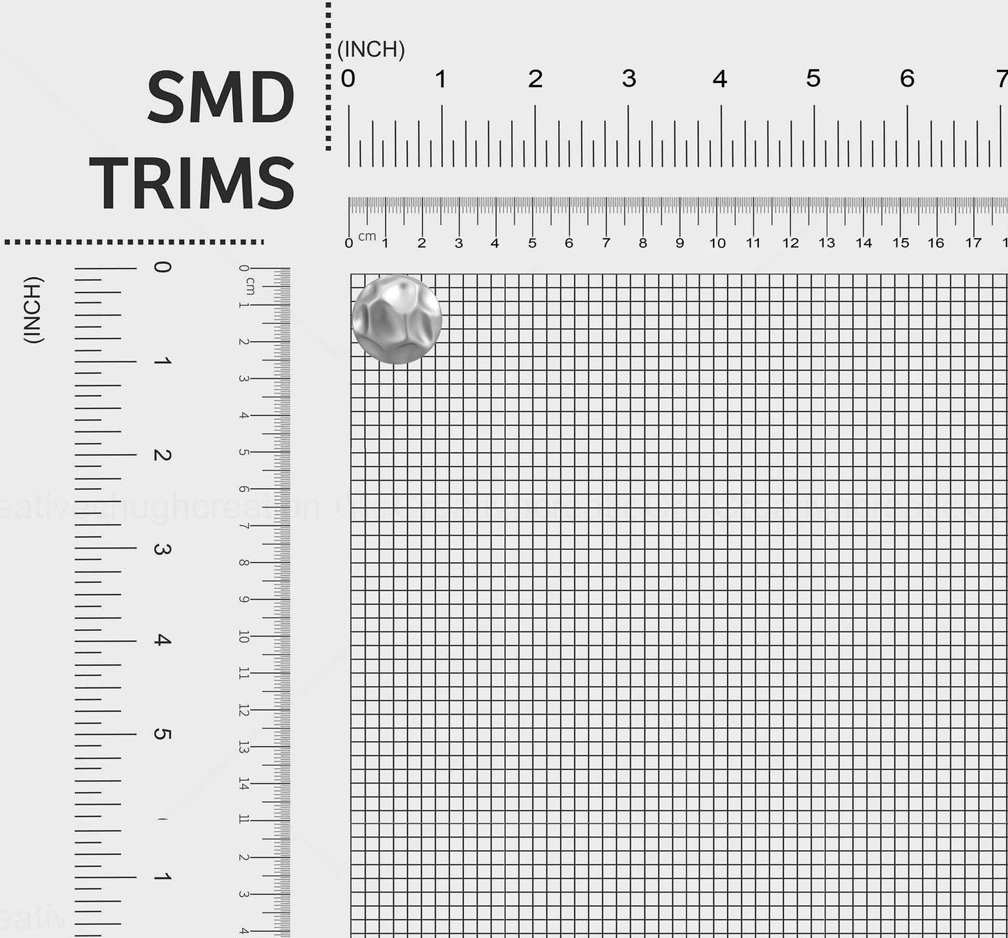 Studio Collection Textured Silver Buttons