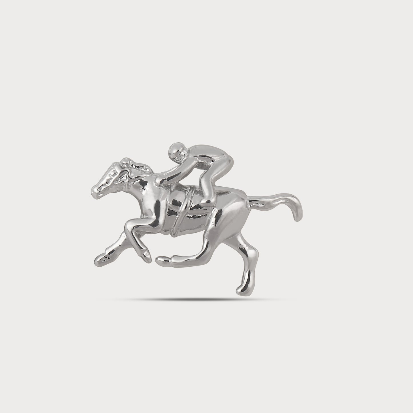 Luxe Silver Polo Riding Cufflinks