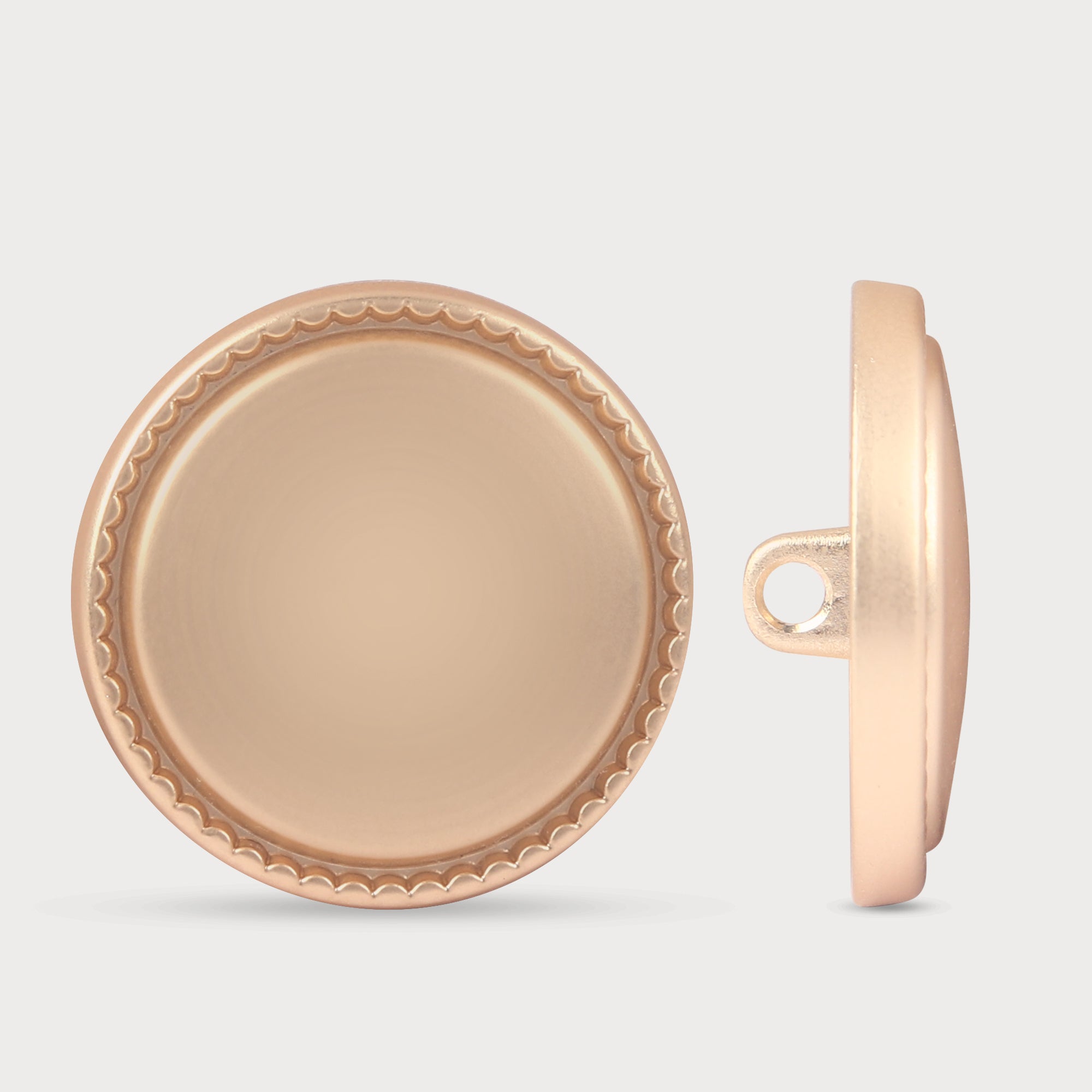 Matte Gold Button with Soft Rounded Edges – SMD TRIMS