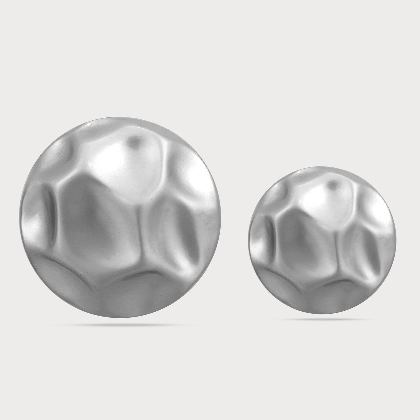 Studio Collection Textured Silver Buttons