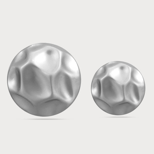 Studio Collection Textured Silver Buttons