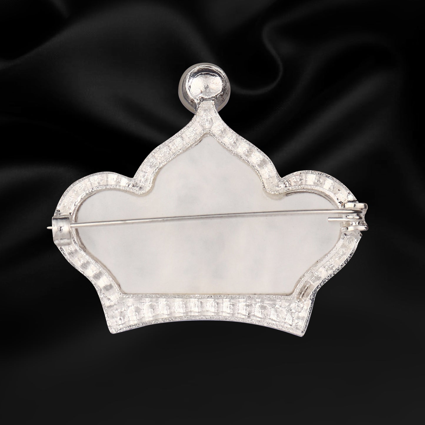 Regal Pearl Crown Lapel Pin