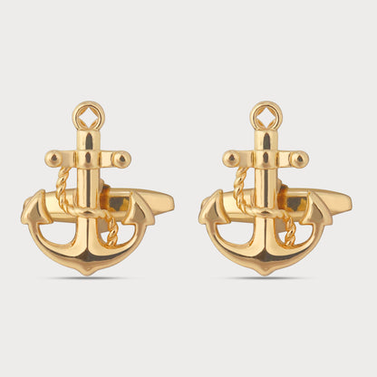 Premium Shining Golden Metal Cufflinks