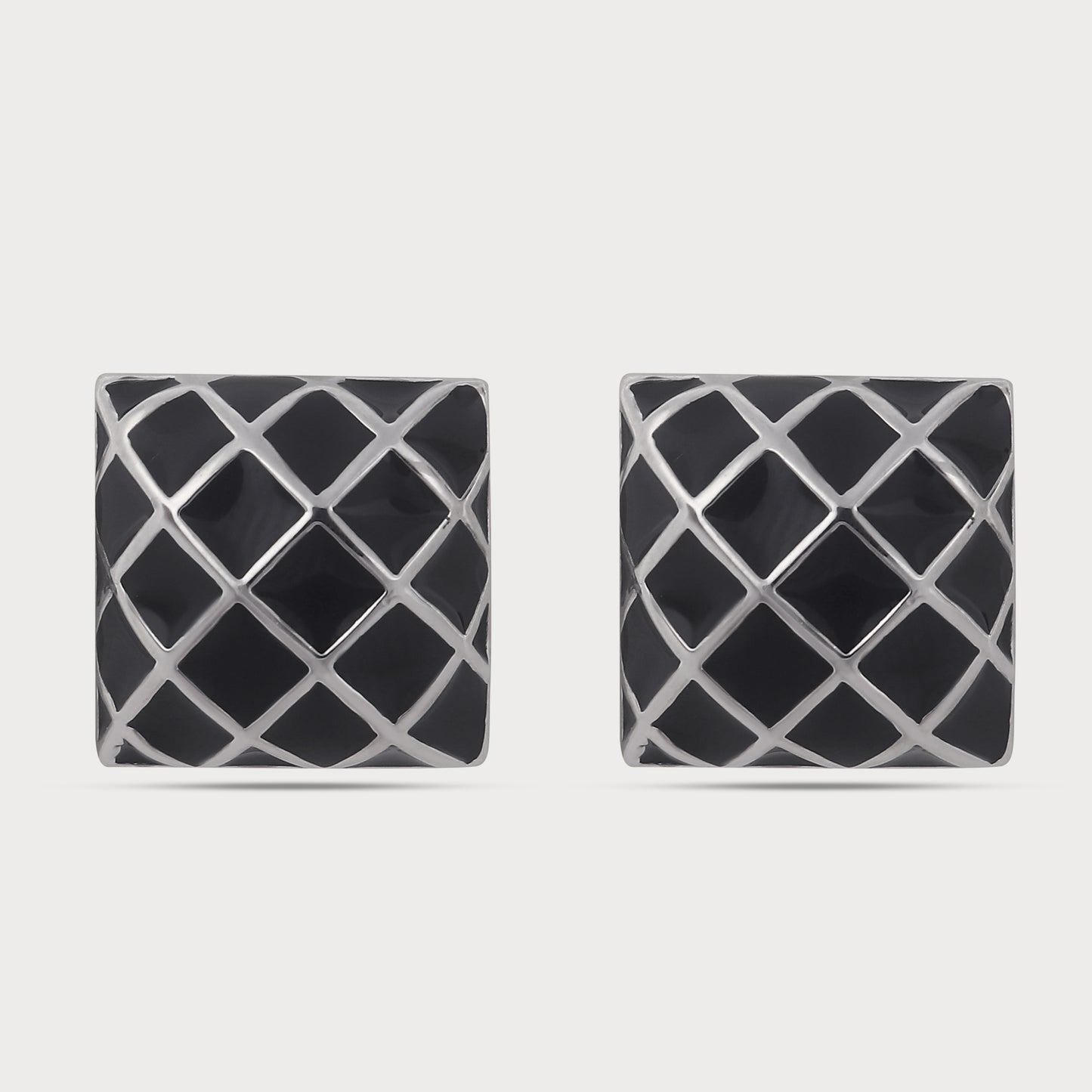 Stylish Dual Tone Pattern Designer Cufflinks