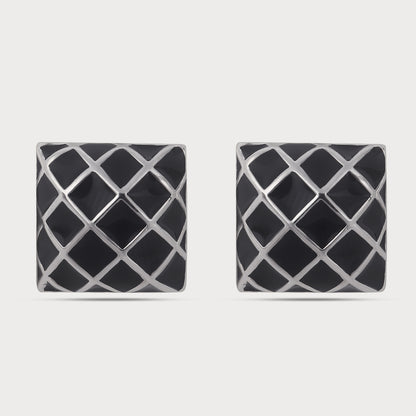 Stylish Dual Tone Pattern Designer Cufflinks