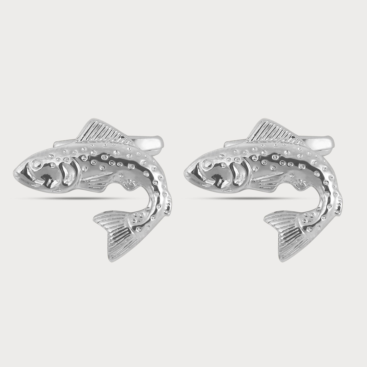 Bold Artistic Fish Shape Luxury Cufflinks