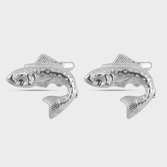 Bold Artistic Fish Shape Luxury Cufflinks