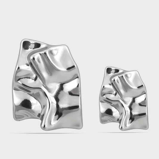 Modern Glam Statement Silver Metal Buttons