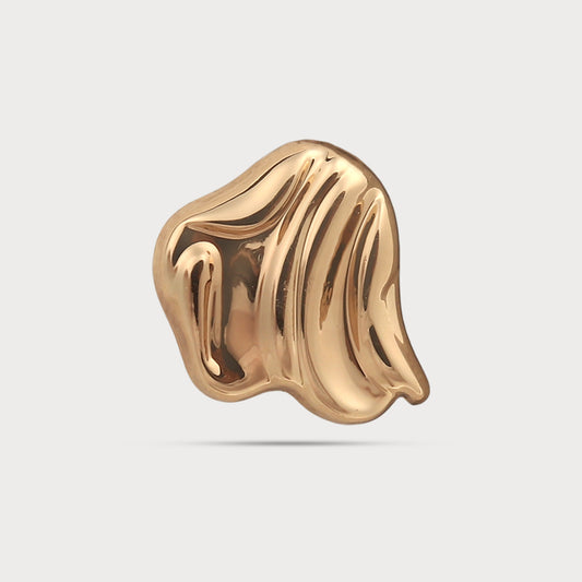 Statement Sculpt Metal Button