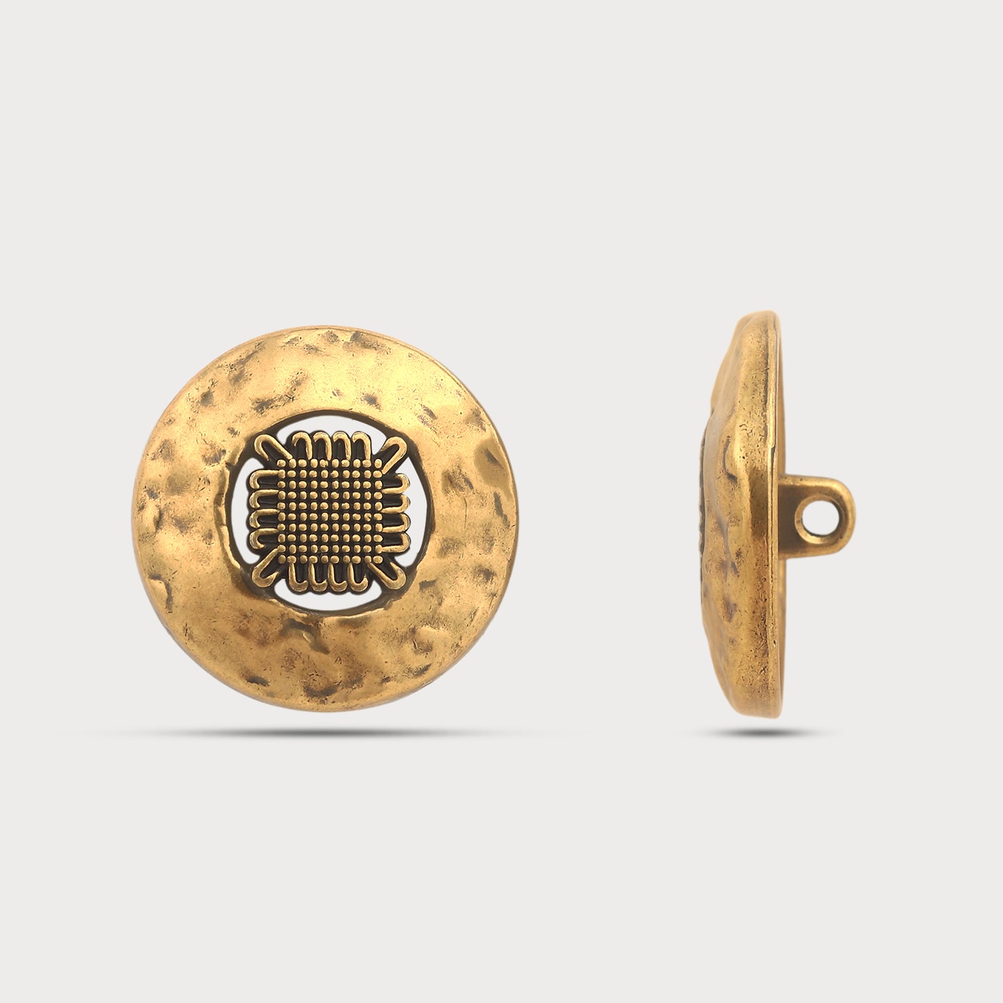 Runway Antique Finish Button