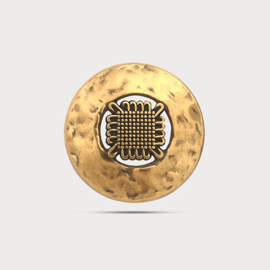 Runway Antique Finish Button